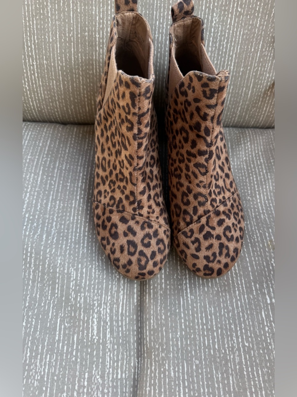 Dunes Sz 7.5M Leopard Print Ankle Boots VGUC 😊😊